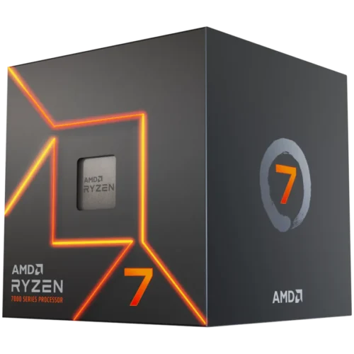 Процесор AMD CPU Desktop Ryzen 7 8C/16T 7700 (5.3GHz Max 40MB65WAM5) box with Radeon Graphics and Wraith Prism