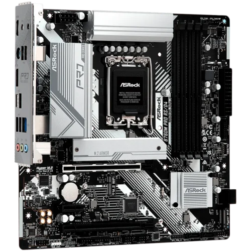 Дънна платка ASROCK MB Desktop B760M Pro RS (S1700 4x DDR5 1x PCIe 5.0 x16 1x PCIe 3.0 x16 1x PCIe 3.0 x1 3x Hyper M.2 P