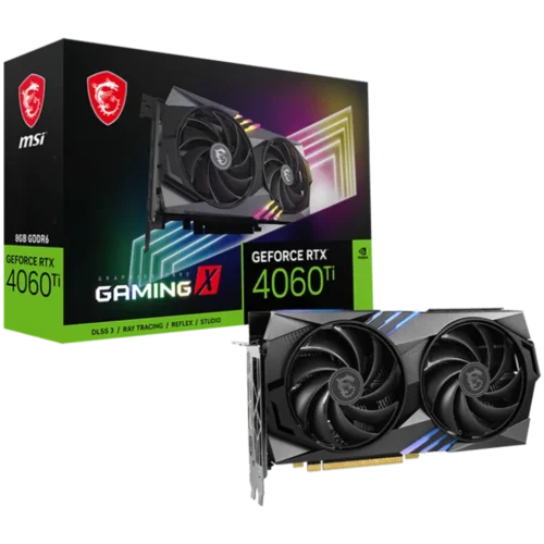Видео карта MSI Video Card Nvidia GeForce RTX 4060 Ti GAMING X 8G 8GB GDDR6 128bit Effective Memory Clock: 18000MHz Boos
