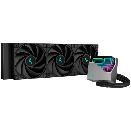 Охладител за процесор Охладител DeepCool LT720 360mm CPU Liquid Cooler 3x120mm FK120 PWM Fans ARGB Multidimensional Infi