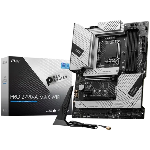 Дънна платка MSI PRO Z790-A MAX WIFI ATX Socket 1700 Dual Channel 4xDDR5 7800+(OC)MHz 3x PCIe x16 slot 4x M.2 slot 1x HD