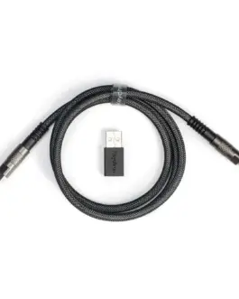 Кабел за клавиатура Keychron Double-Sleeved Geek - Black