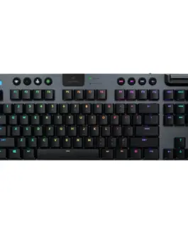 Безжична геймърска механична клавиатура Logitech G915 TKL Black Lightsync RGB GL Linear