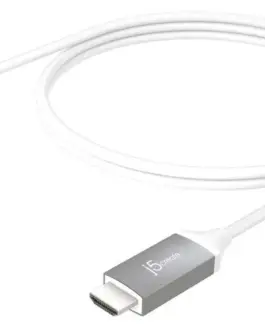 Alternative view of Кабел j5create JCC153G, USB-C мъжко - HDMI мъжко, 1.8 m, Бял