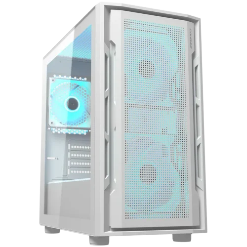 Кутия за компютър COUGAR UNIFACE MINI RGB PC Case Mini Tower White