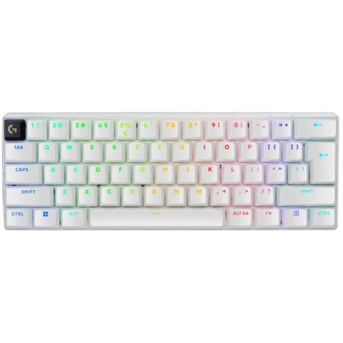 Геймърска клавиатура LOGITECH G PRO X 60 LIGHTSPEED Wireless Gaming Keyboard (Tactile) - WHITE - US INTL - 2.4GHZ/BT - E