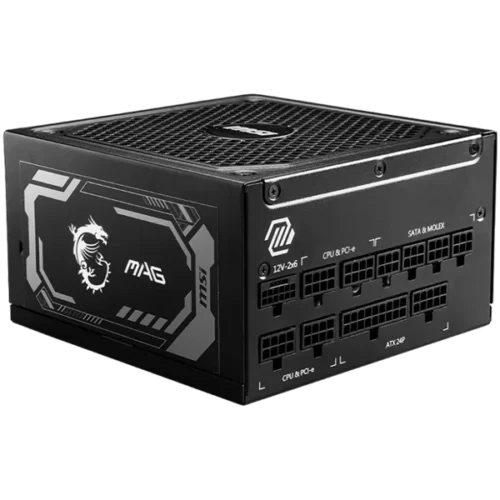 Захранване за компютър MSI MAG A1250GL PCIE5 Power Supply 1250W 80 PLUS Gold 135 mm Fan Size Protections: OCP/OVP/OPP/OT