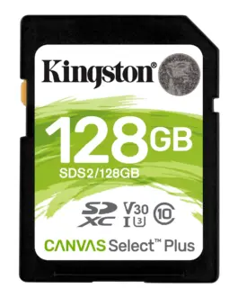 Alternative view of Карта памет Kingston Canvas Select Plus SD 128GB