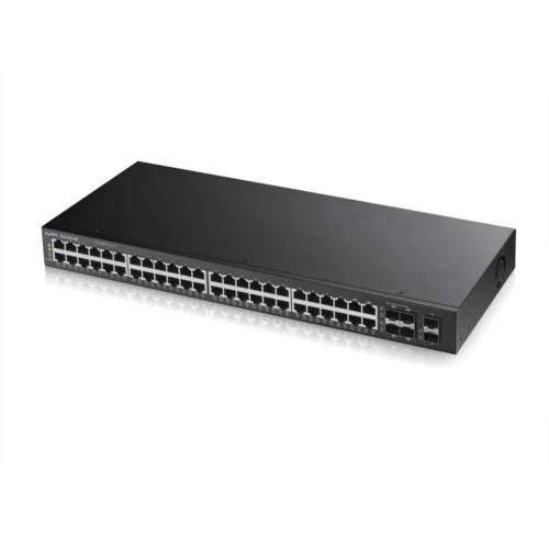 Alternative view of Суич ZYXEL GS1920-48, 44х GbE порта, 4х Combo порта SFP/RJ-45, управляем, за монтаж в шкаф