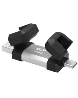 Alternative view of USB памет Silicon Power Mobile C51 64GB, USB-А и USB Type-C (USB 3.2 Gen 1)