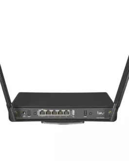 Alternative view of Рутер MikroTik hAP ax3, 2.4/5 GHz, 574 - 1200 Mbps, 1x PoE-out, Черен