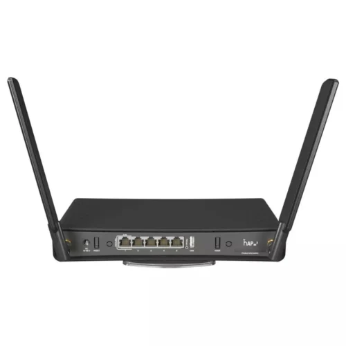 Alternative view of Рутер MikroTik hAP ax3, 2.4/5 GHz, 574 - 1200 Mbps, 1x PoE-out, Черен