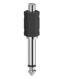 Преходник  HAMA 6.3 мм жак мъжко - Чинч женско Черен