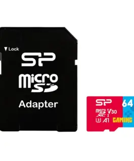 Alternative view of Карта памет Silicon Power Superior Gaming 64GB,microSDHC/SDXC, Class 10, A1, V30, UHS-I U3, SD Adapter
