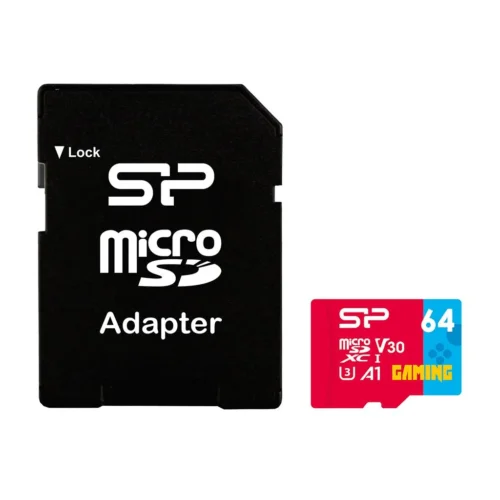 Alternative view of Карта памет Silicon Power Superior Gaming 64GB,microSDHC/SDXC, Class 10, A1, V30, UHS-I U3, SD Adapter