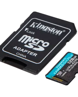 Alternative view of Карта памет Kingston 128GB microSDXC Canvas Go Plus Gen4 200MB/s A2 U3 V30 Card + Adapter