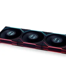Комплект 3 броя Вентилатор Lian Li UNI FAN TL LCD 120mm - Black