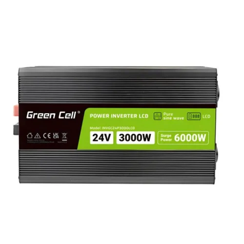 Alternative view of Инвертор GREEN CELL, 24/220V,  DC/AC, 3000W/6000W, чиста синусоида