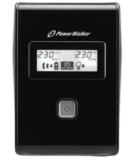 PowerWalker UPS line-interactive 650VA 2X 230V PL OUT, RJ11 IN/OUT, LCD