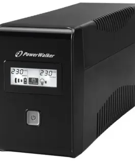 Alternative view of PowerWalker UPS line-interactive 650VA 2X 230V PL OUT, RJ11 IN/OUT, LCD