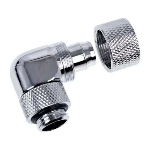 Alternative view of Фитинг Alphacool Eiszapfen, Удължител, 90°, 13/10mm, G1/4, Сребрист