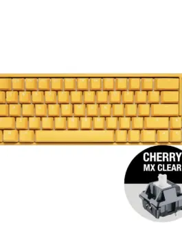 Alternative view of Геймърскa механична клавиатура Ducky One 3 Yellow SF 65, Cherry MX Clear суичове