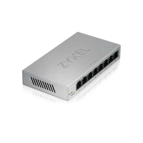 Alternative view of Суич ZyXEL GS-1200-8, 8 портов, Gigabit, webmanaged