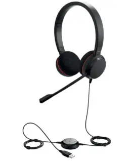 Alternative view of Слушалки Jabra Evolve 20 Stereo Microsoft Teams Optimized, Микрофон, Черни