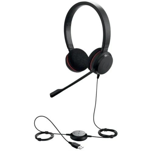 Alternative view of Слушалки Jabra Evolve 20 Stereo Microsoft Teams Optimized, Микрофон, Черни