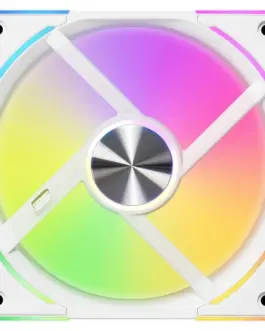 Alternative view of Вентилатор Lian Li UNI AL120 V2, ARGB, Бял