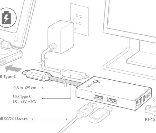 Alternative view of Мултипортов USB-C адаптер j5Create JCA374, HDMI, Ethernet, USB 3.0 хъб, PD 2.0