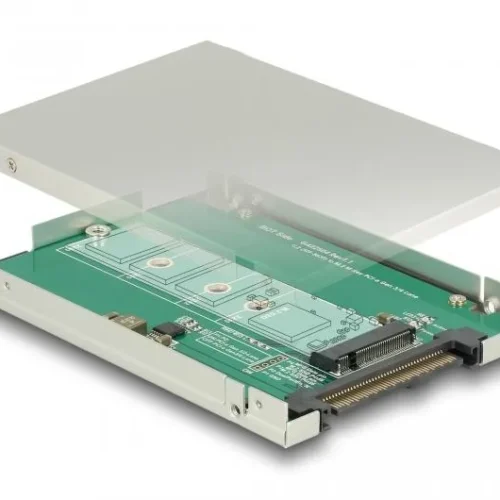 Alternative view of Конвертор DeLock, U.2 SFF-8639 - M.2 NVMe Key M, 2.5"