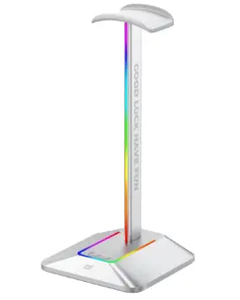 Поставка за слушалки FragON 2U RGB - Бял