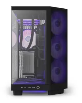 Alternative view of Кутия за компютър NZXT H6 Flow RGB Matte Black - Middle Tower