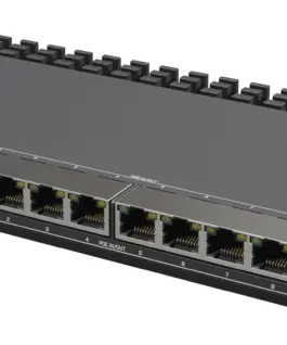 Alternative view of Рутер MikroTik RB5009UPr+S+IN, CPU 1.4GHz, 1GB, 7x10/100/1000, 1xSFP, USB 3.0