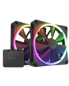 Комплект вентилатори NZXT F140 RGB Black 2 броя и NZXT RGB