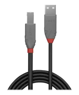 Alternative view of КАБЕЛ USB LINDY - USB to USB-B - 3,0 m - Black - PN 36674