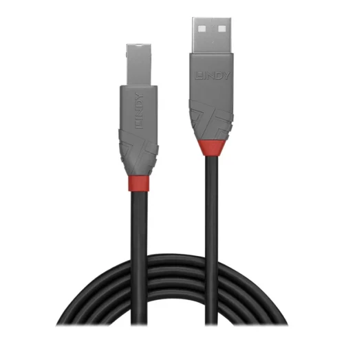Alternative view of КАБЕЛ USB LINDY - USB to USB-B - 3,0 m - Black - PN 36674
