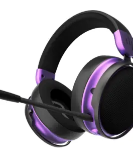 Геймърски безжични слушалки Dark Project Sono Wireless - Black/Violet