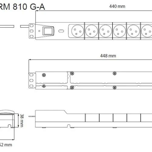Lestar Listwa przeciwprzepięciowa LXARM 810