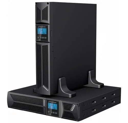 Alternative view of PowerWalker UPS ON-LINE 1000VA 8X IEC OUT, USB/RS-232, LCD, RACK 19/TOWER, POWER FACTOR 0,9