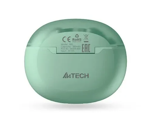 Alternative view of Блутут слушалки-тапи A4tech B20 2Drumtek, Ментово зелени
