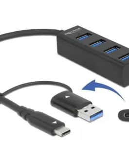 USB хъб 4 порта DELOCK-63828
