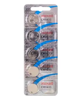Бутонна батерия литиева CR1632 3V 5бр. в блистер /цена за 1 бр./