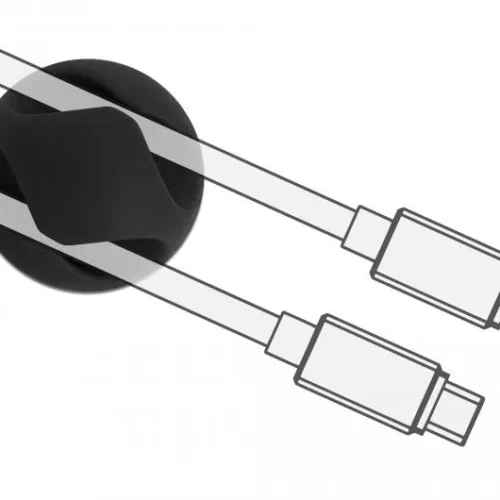 Alternative view of Органайзер за кабели Delock, Самозалепващ, 10 бр. в опаковка, Черен