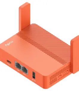 Alternative view of Безжичен рутер CUDY Travel TR1200, AC1200, 2 x 10/100 Mbps, USB3.0, червен