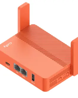 Alternative view of Безжичен рутер CUDY Travel TR1200, AC1200, 2 x 10/100 Mbps, USB3.0, червен