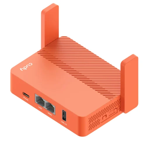 Alternative view of Безжичен рутер CUDY Travel TR1200, AC1200, 2 x 10/100 Mbps, USB3.0, червен