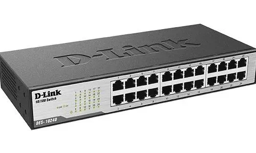 Alternative view of Суич D-Link DES-1024D/E, 24 портов 10/100, Desktop, rack mount