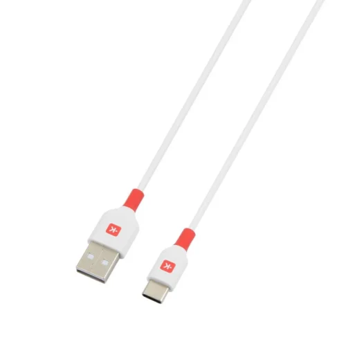 Alternative view of Кабел Skross, USB-C - USB-A 2.0 мъжко, 2.0м, Бял